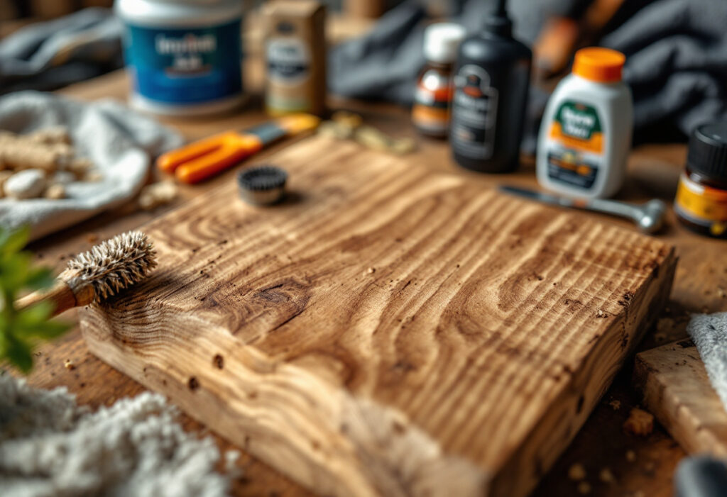 dusting and polishing timber finish